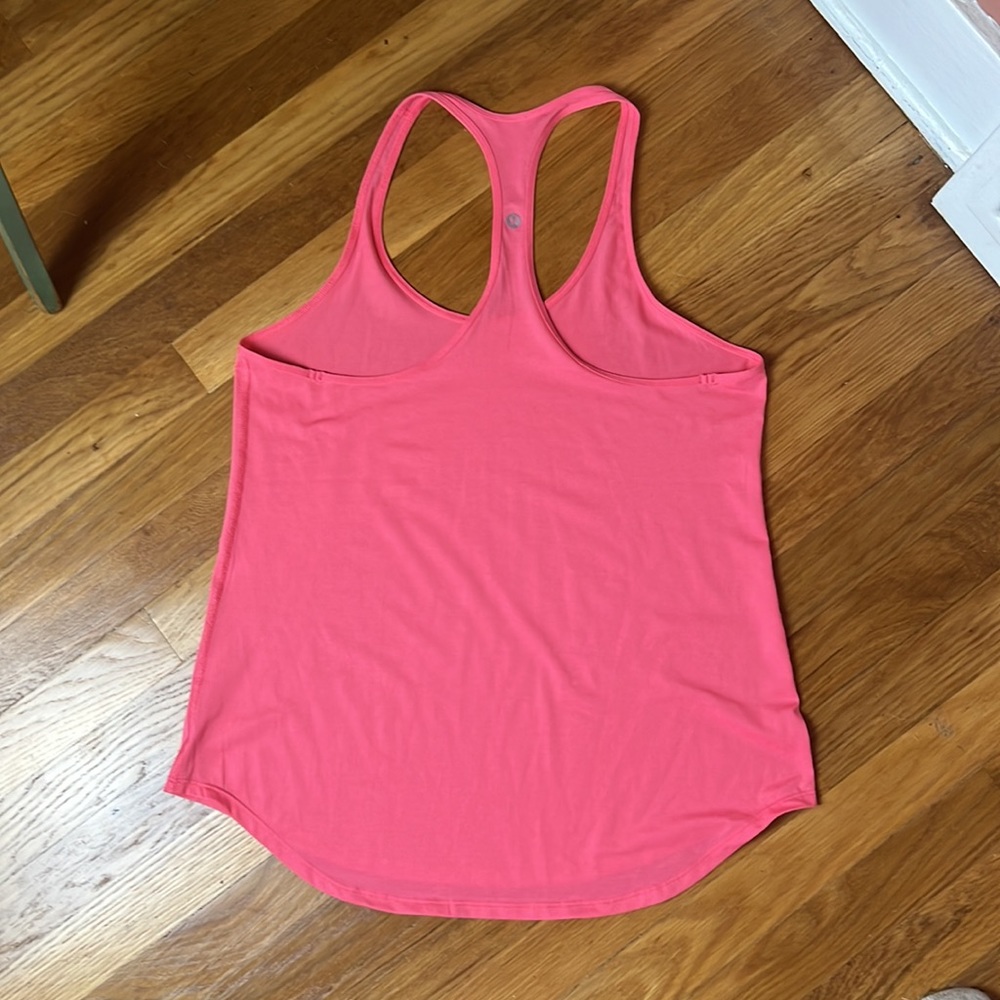 Lululemon racer back tank pink sz10